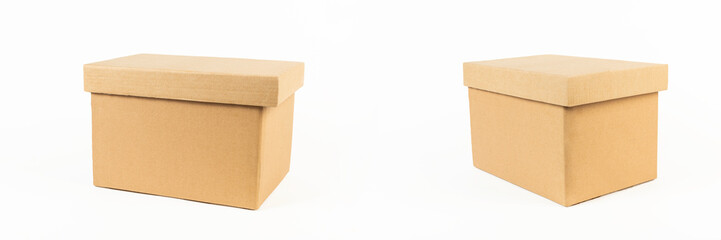 cardboard on a white background