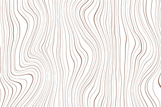 Wood texture imitation, curved lines, vector design