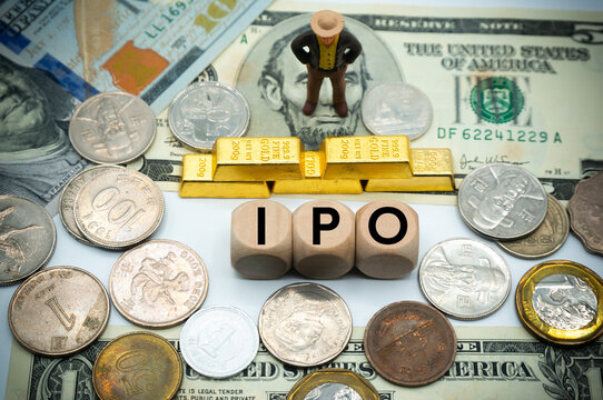 initial public offering (IPO) or stock launch is a public offering.it is offering shares of a private corporation to the public in a new stock issuance.word is written on money background