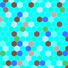 Obraz na płótnie Canvas Seamless Hexagon pattern vector background