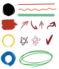 화살표 강조 표시 일러스트 아이콘 벡터 소스 디자인