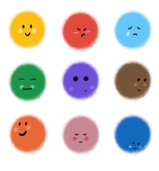 표정 스티커 일러스트 아이콘 벡터 소스 디자인