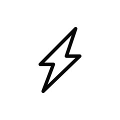 Flash icon vector. Thunder sign