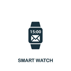 Smart Watch icon. Monochrome simple icon for templates, web design and infographics