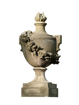 The stone sculpture with a shape of the cup