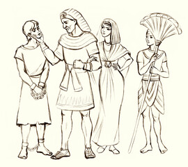 Potiphar's wife accuses Joseph of harassment