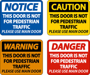 Not For Pedestrian Traffic Sign On White Background