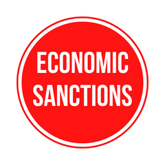 Economic sanctions symbol icon