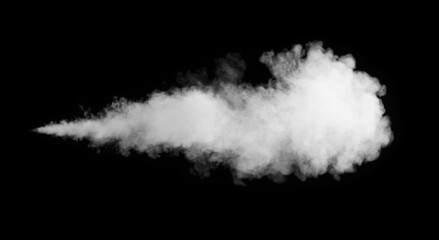 Abstract smoke texture over black. Fog in the darkness.