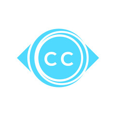 cc letter logo design on white background. cc creative initials letter logo concept. cc letter design.
