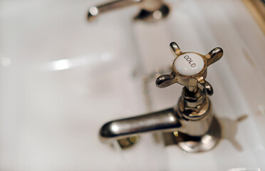 Old-fashioned faucet for cold water