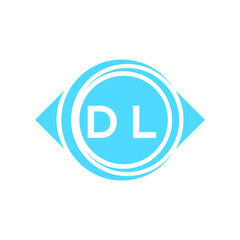 dl letter logo design on white background. dl creative initials letter logo concept. dl letter design.

