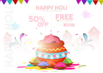 Big sale offer advertising poster or banner design.