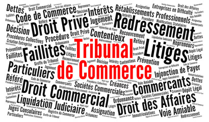 Tribunal de commerce nuage de mots