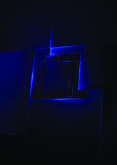 blue abstract ,background polygon elegant background and banner business m product present