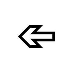 Arrow icon in trendy flat style isolated on white background. Arrow symbol for your website design, logo, app, UI. Vector illustration