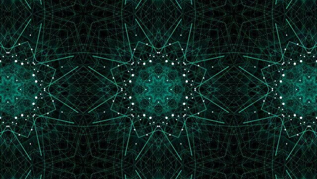 Animated abstract background with a kaleidoscope effect