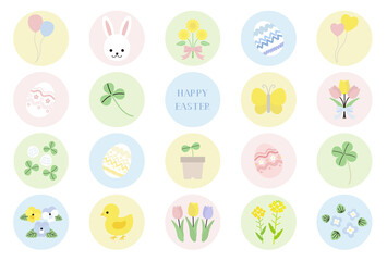 イースター アイコン イラスト素材セット / vector eps  © hana