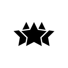 Black star icon on a white background