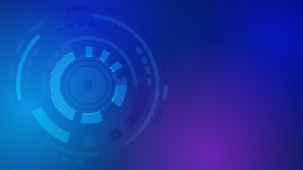 Abstract Digital circle technology background.