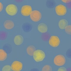 
秋用のアルコールインクアート）カラフルな水玉　渦　ナチュラル　正方形抽象バナー　ブルーグレーの背景