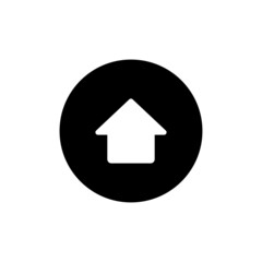 Turn button flat vector icon isolated on white background