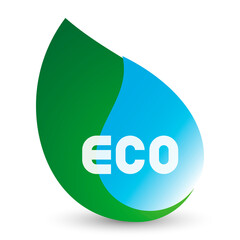 Ecology icon logo design element.