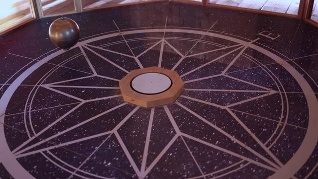 Foucault Pendulum, Experiment to Demonstrate the Rotation of the Earth.