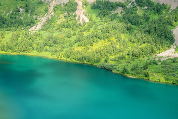 Ivanovskie lakes, beautiful mountain lakes, Republic of Khakassia, Russia