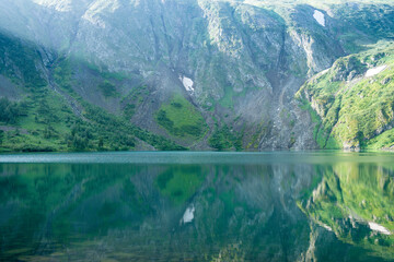 Ivanovskie lakes, beautiful mountain lakes, Republic of Khakassia, Russia
