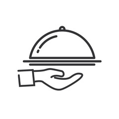 vector illustration of a food dish in a restaurant