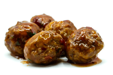 Meatballs isolated on white background