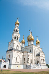 Fototapeta na wymiar Spaso-Preobrazhensky Cathedral, Abakan, Republic of Khakassia, Russia