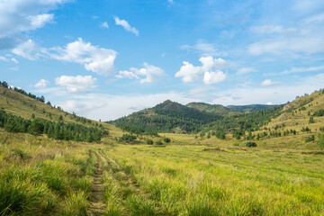Naklejka premium Beautiful views of Siberia, Republic of Khakassia, Russia