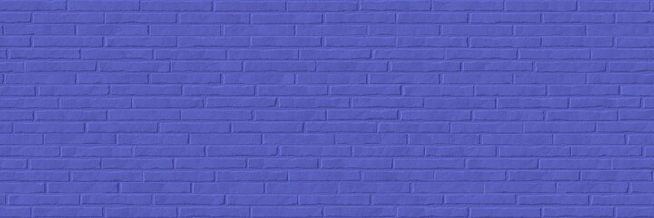 Abstract plain panorama background with trendy purple colored wide brick wall surface - e.g. for book and ebook cover design or advertising