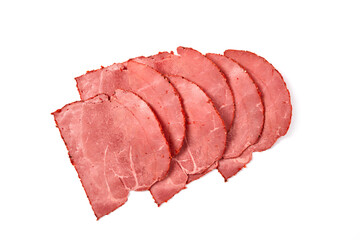 Beef pastrami slices
