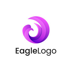 eagle colorful brand, animal logo, and sports brand concept. Vector design, company identity
