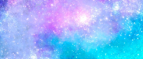 Obraz premium 夢かわいい 宇宙の背景テクスチャ素材
