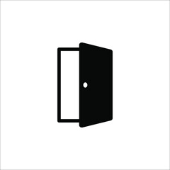 Door Icon in trendy flat style isolated on grey background. Open door symbol for your web site design, logo, app, UI. Vector illustration, EPS10.