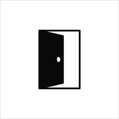 Door Icon in trendy flat style isolated on grey background. Open door symbol for your web site design, logo, app, UI. Vector illustration, EPS10.