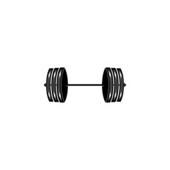 Barbell, Dumbbell Gym Icon Logo Template gym Badge