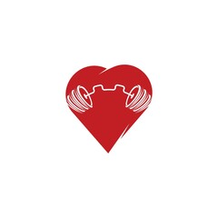 Barbell, Dumbbell Gym Icon Logo Template gym Badge