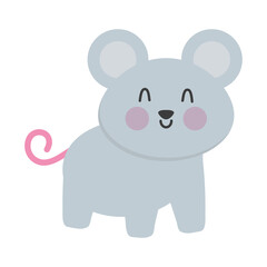Plakat cute mouse icon