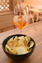 aperitivo sptitz patatine 