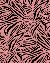 Seamless zebra pattern, animal print.