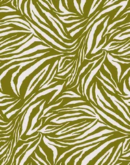 Printed kitchen splashbacks Olif green Seamless zebra pattern, animal print.