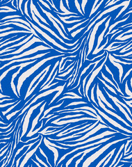Seamless zebra pattern, animal print. © Ama