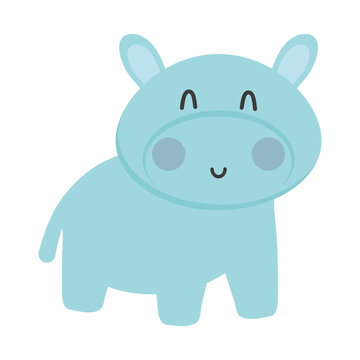 cute hippo icon