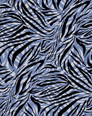 Seamless zebra pattern, animal print.