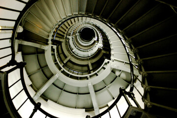 spiral staircase in the church